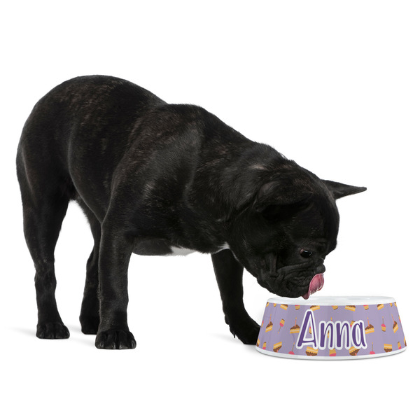 Happy Birthday Plastic Pet Bowls - Medium - LIFESTYLE