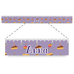 Happy Birthday Plastic Ruler - 12" (Personalized)