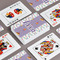 Happy Birthday Playing Cards - Front & Back View