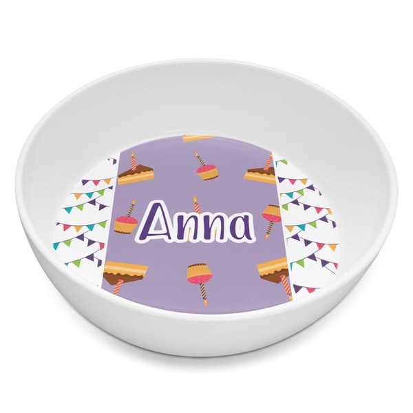 Custom Happy Birthday Melamine Bowl - 8 oz (Personalized)
