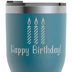 Happy Birthday RTIC Tumbler - Dark Teal - Laser Engraved - Single-Sided (Personalized)