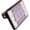 Happy Birthday Rectangular Car Hitch Cover w/ FRP Insert (Angle View)