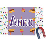 Happy Birthday Rectangular Fridge Magnet (Personalized)