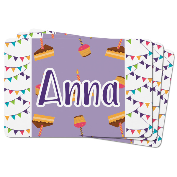 Happy Birthday Rectangular Fridge Magnet - THREE