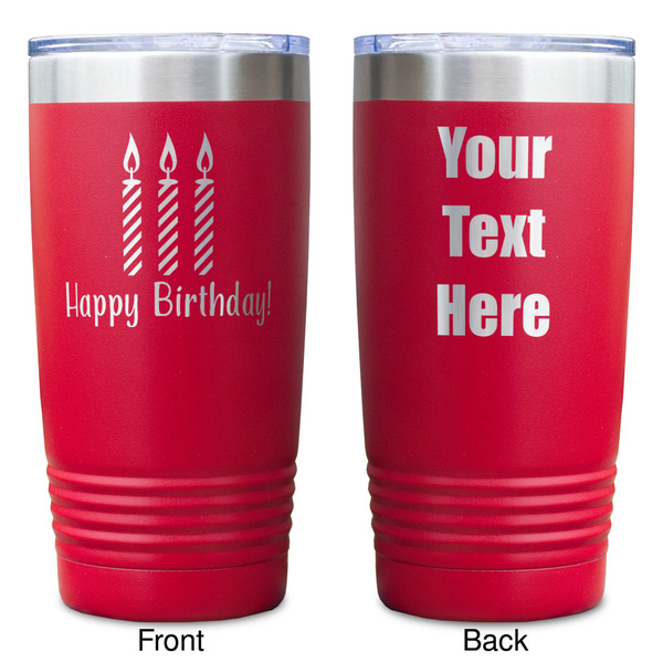 Happy Birthday Red Polar Camel Tumbler - 20oz - Double Sided - Approval