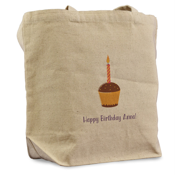Custom Happy Birthday Reusable Cotton Grocery Bag - Single (Personalized)