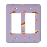 Happy Birthday Rocker Style Light Switch Cover - Two Switch