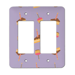 Happy Birthday Rocker Style Light Switch Cover - Two Switch