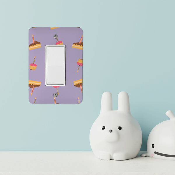 Happy Birthday Rocker Light Switch Covers - Single - IN CONTEXT