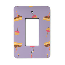Happy Birthday Rocker Style Light Switch Cover - Single Switch