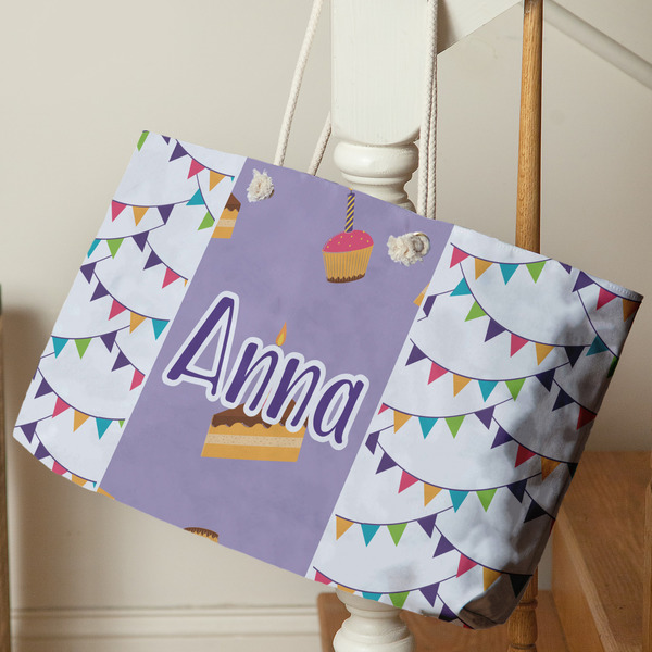 Happy Birthday Large Rope Tote - Life Style