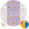 Happy Birthday Round Beach Towel (Personalized)