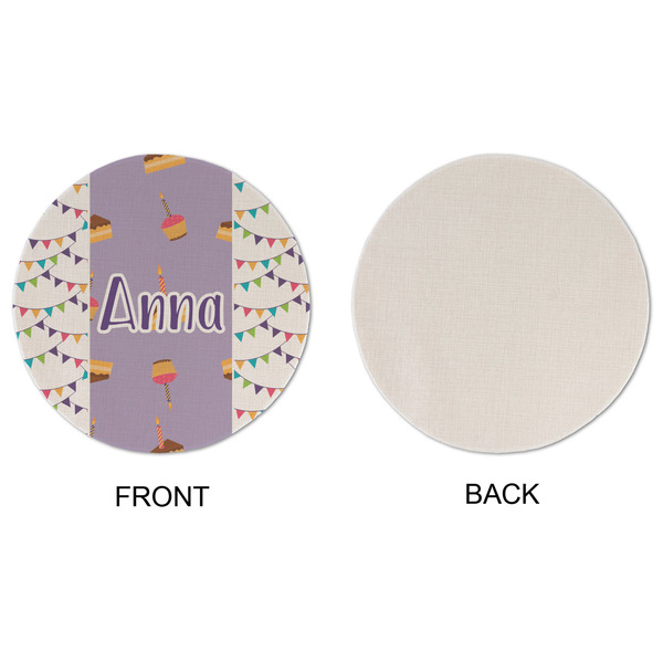 Happy Birthday Round Linen Placemats - APPROVAL (single sided)