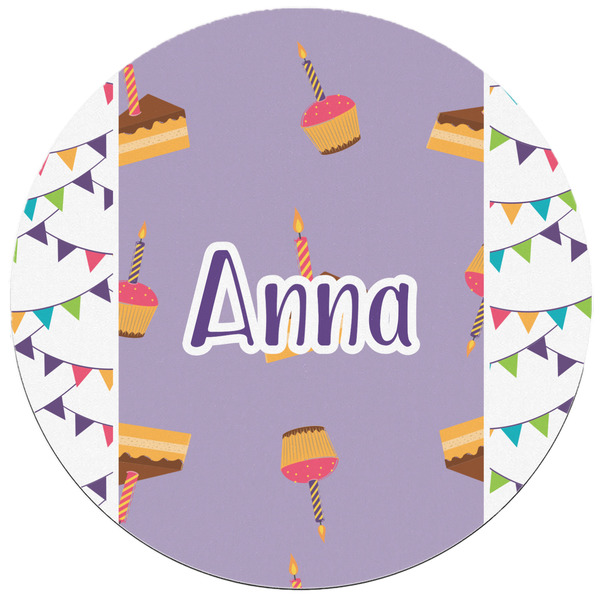 Happy Birthday Round Mousepad - APPROVAL