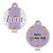 Happy Birthday Round Pet Tag - Front & Back