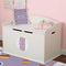 Happy Birthday Round Wall Decal on Toy Chest