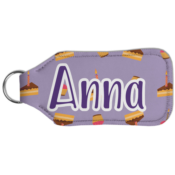 Happy Birthday Sanitizer Holder Keychain - Large (Back)