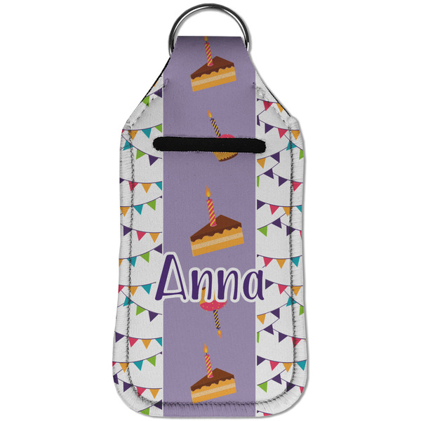 Happy Birthday Sanitizer Holder Keychain - Large (Front)