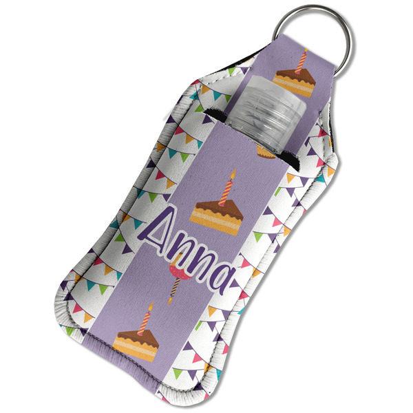 Happy Birthday Sanitizer Holder Keychain - Large in Case
