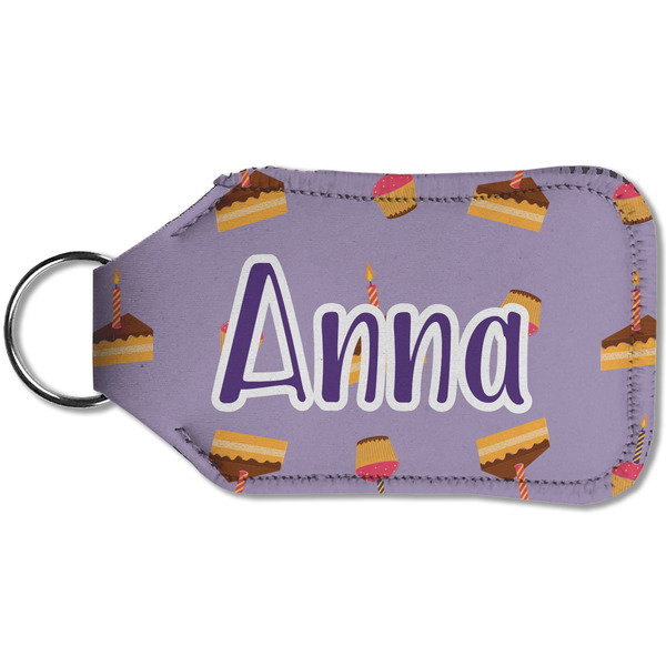 Happy Birthday Sanitizer Holder Keychain - Small (Back)