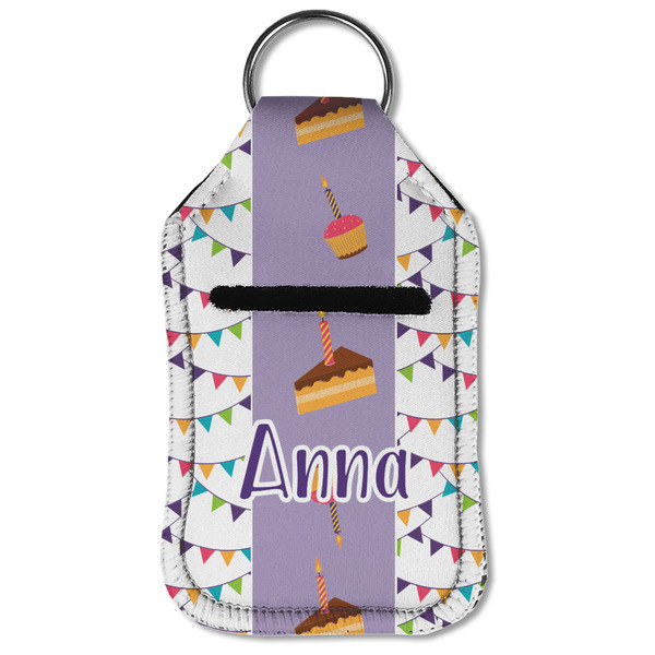 Happy Birthday Sanitizer Holder Keychain - Small (Front Flat)