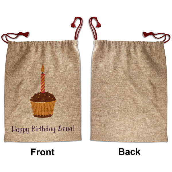 Happy Birthday Santa Bag - Approval - Front