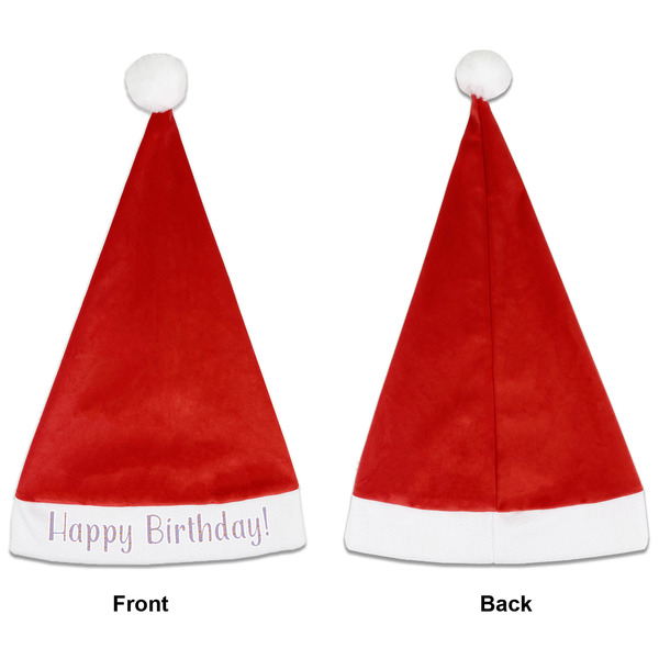 Happy Birthday Santa Hats - Front and Back (Single Print) APPROVAL
