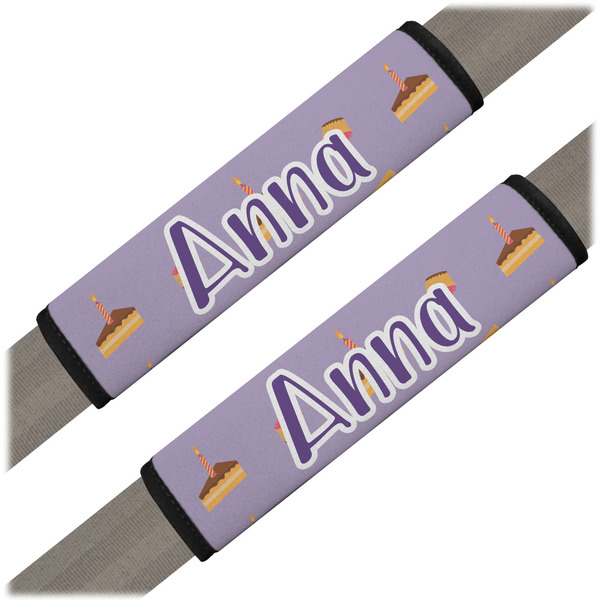 Custom Happy Birthday Seat Belt Covers (Set of 2) (Personalized)