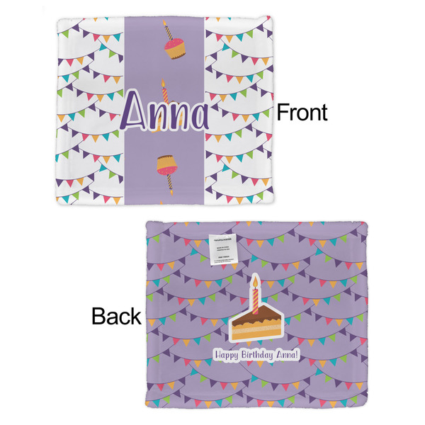 Happy Birthday Security Blanket - Front & Back View