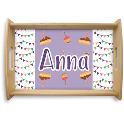 Happy Birthday Natural Wooden Tray - Small (Personalized)