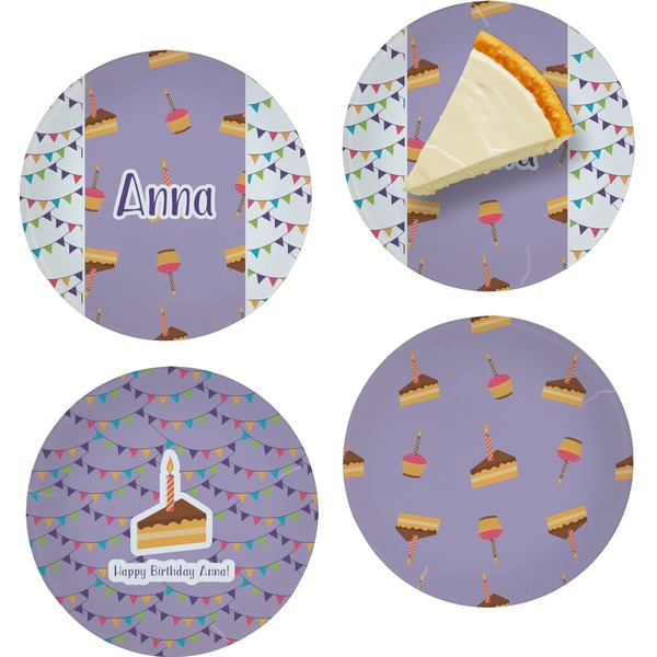Happy Birthday Set of Appetizer / Dessert Plates