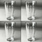Happy Birthday Set of Four Engraved Beer Glasses - Individual View