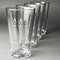 Happy Birthday Set of Four Engraved Pint Glasses - Set View