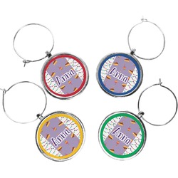 Happy Birthday Wine Charms (Set of 4) (Personalized)