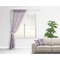Happy Birthday Sheer Curtain With Window and Rod - in Room Matching Pillow