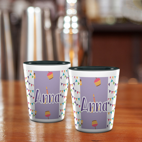 Happy Birthday Shot Glass - Two Tone - LIFESTYLE