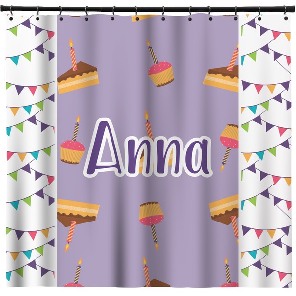 Custom Happy Birthday Shower Curtain (Personalized)