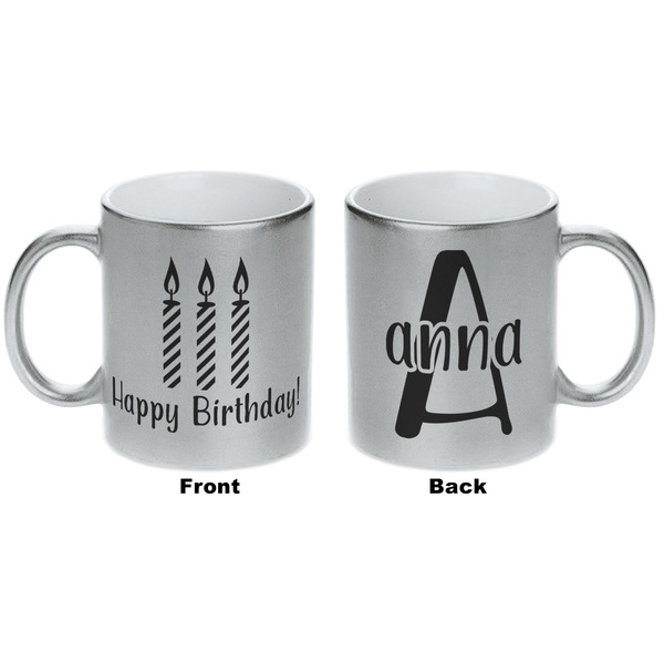 Happy Birthday Silver Mug - Approval