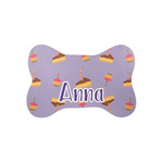 Happy Birthday Bone Shaped Dog Food Mat (Small) (Personalized)