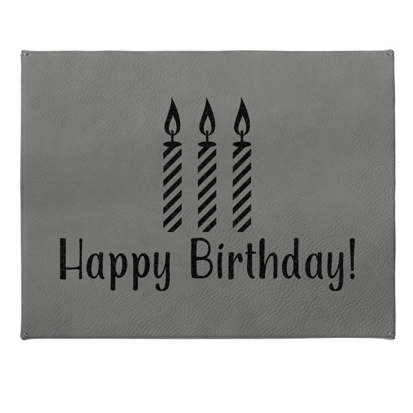 Happy Birthday Small Engraved Gift Box with Leather Lid - Approval