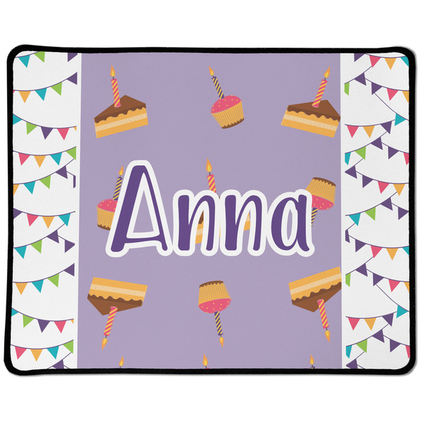 Custom Happy Birthday Large Gaming Mouse Pad - 12.5" x 10" (Personalized)