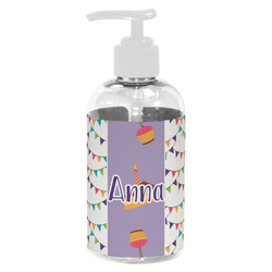 Happy Birthday Plastic Soap / Lotion Dispenser (8 oz - Small - White) (Personalized)