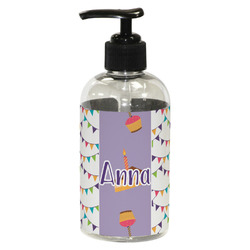 Happy Birthday Plastic Soap / Lotion Dispenser (8 oz - Small - Black) (Personalized)