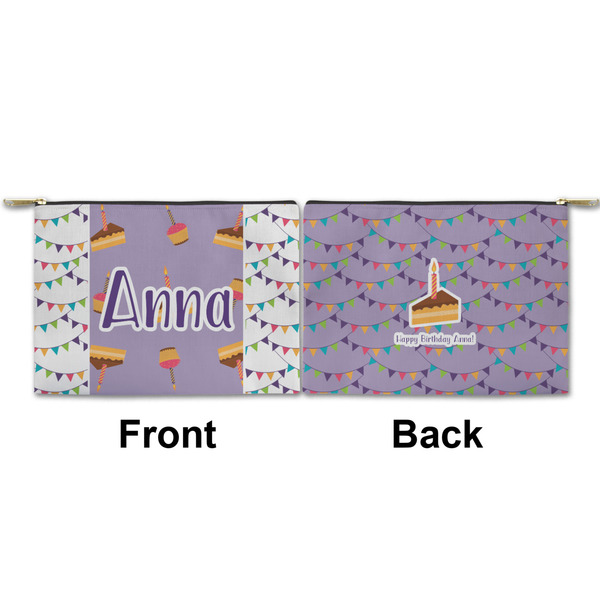 Happy Birthday Small Zipper Pouch Approval (Front and Back)