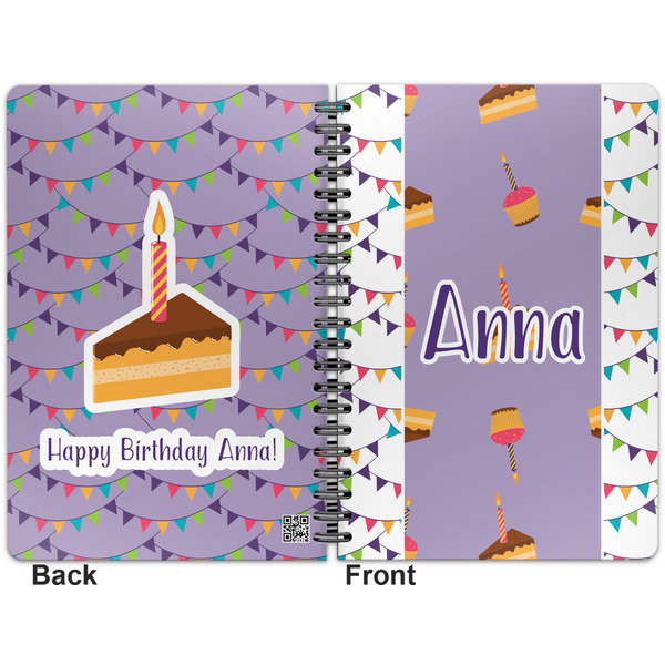 Happy Birthday Spiral Journal 7 x 10 - Apvl