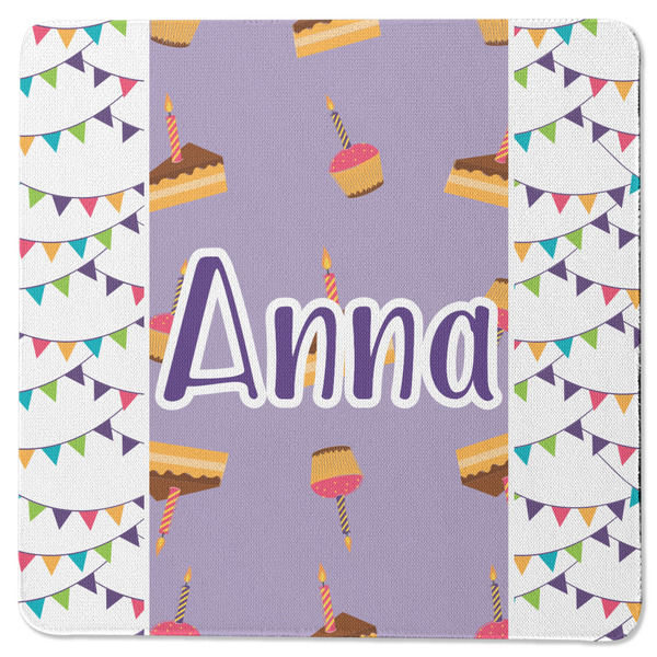Happy Birthday Square Coaster Rubber Back - Single