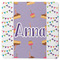Happy Birthday Square Rubber Backed Coaster (Personalized)