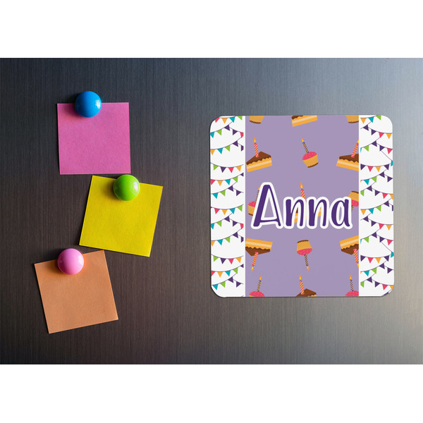 Happy Birthday Square Fridge Magnet - LIFESTYLE