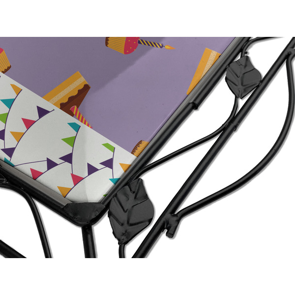 Happy Birthday Square Trivet - Detail