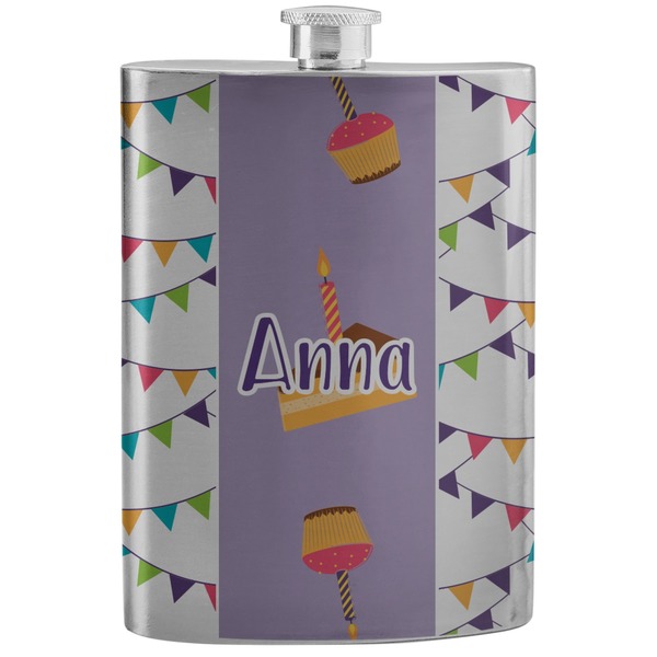 Custom Happy Birthday Stainless Steel Flask (Personalized)
